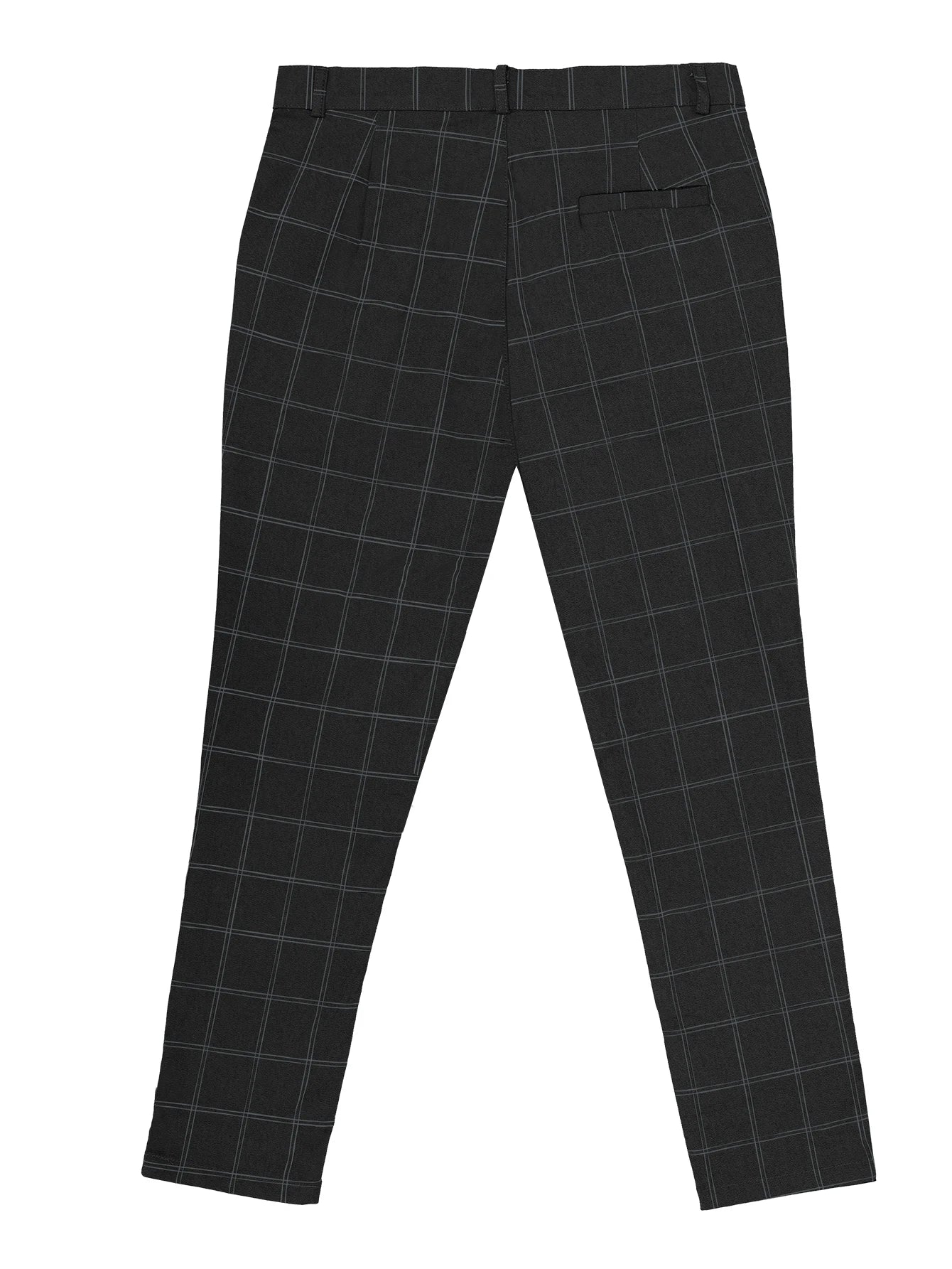 Checkered Fashion Europe and the United States Style Men's Pants Business Casual Travel Slim Pants Comfortable and Versatile