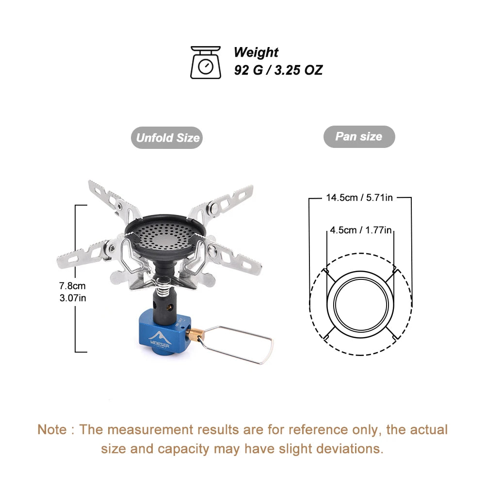 Widesea Camping Gas Burner Outdoor Stove 3300W Camping Equipment Portable Tourist  Survival Bushcraft Kitchen