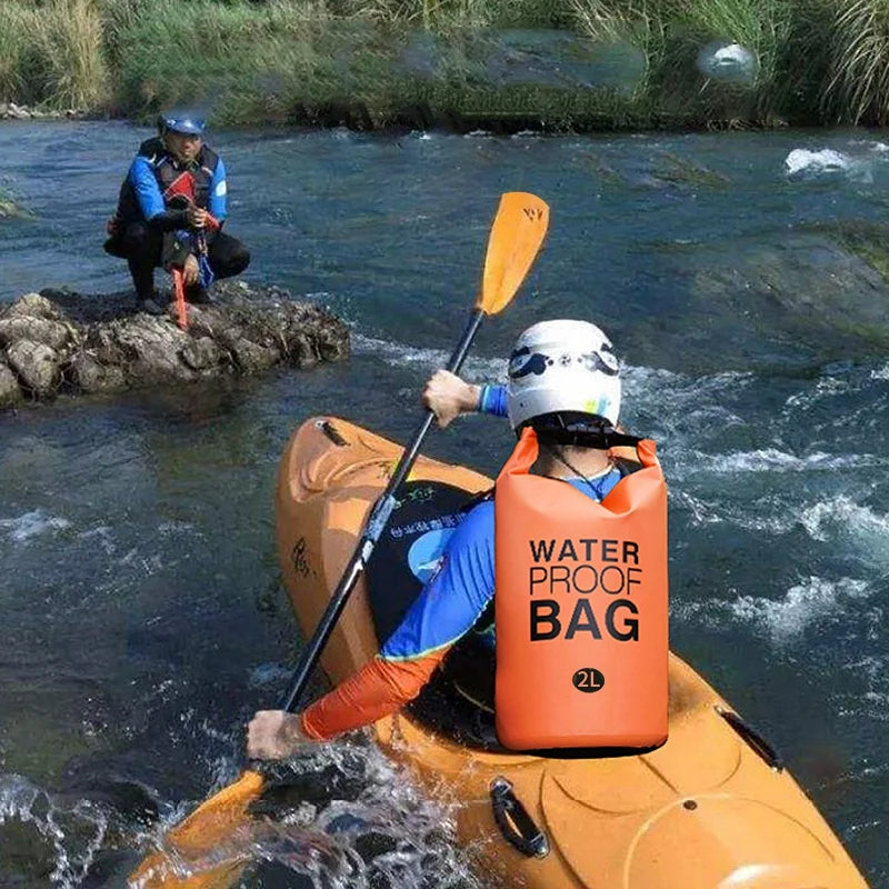 2L Waterproof Swimming Dry Storage Bag Waterproof Hiking Swimming Rafting Floating Dry Gear Bags Camping Equipment